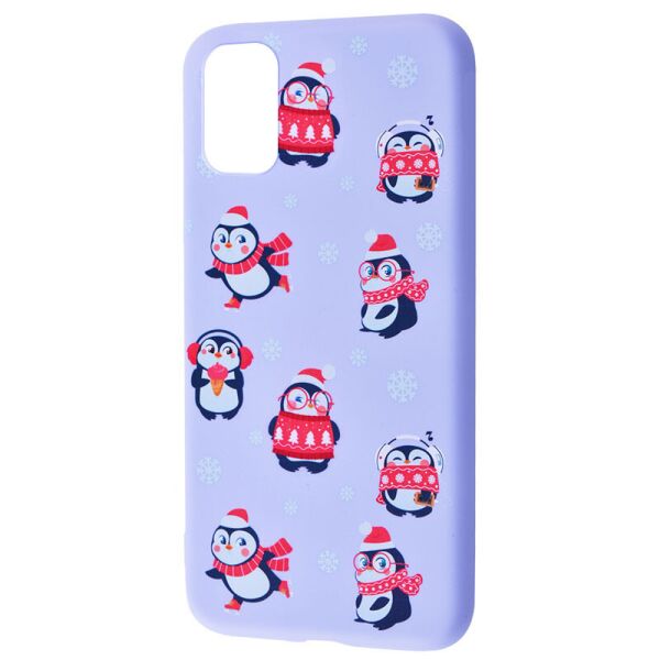 

TPU чехол WAVE Fancy для Samsung Galaxy S20 FE Penguins / Light purple