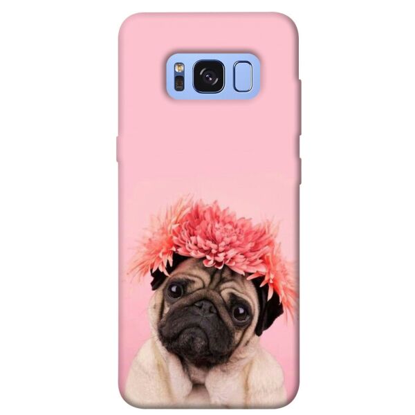 

Чехол itsPrint Мопс с цветами для Samsung G950 Galaxy S8