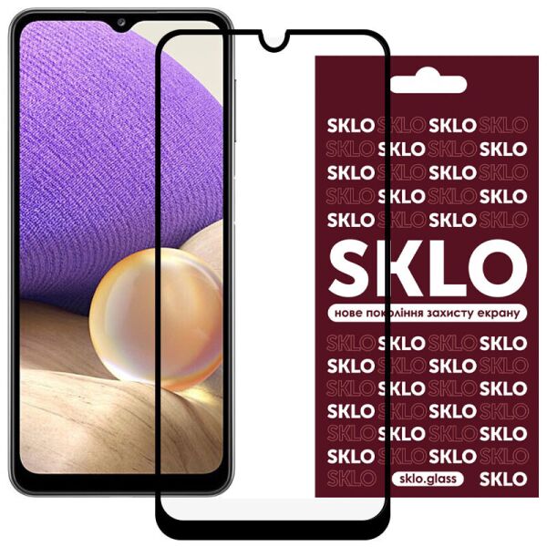 

Защитное стекло SKLO 3D (full glue) для Samsung Galaxy A32 4G Черный