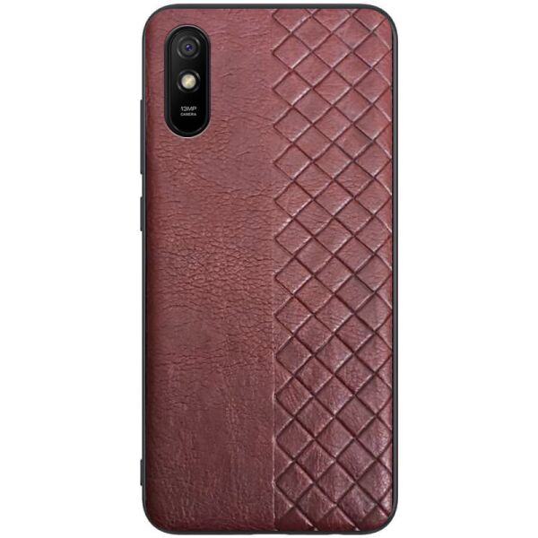 

Кожаная накладка WeaveSide (PU) для Xiaomi Redmi 9A Темно-коричневый