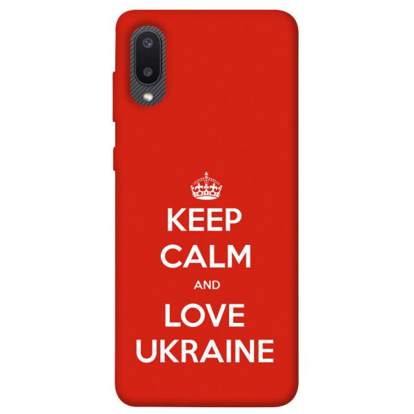 

Чехол itsPrint Keep calm and love Ukraine для Samsung Galaxy A02