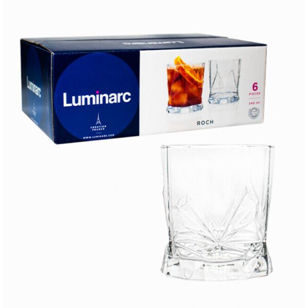 

Стакан низкий Luminarc Рош 340мл 6шт (P7349)