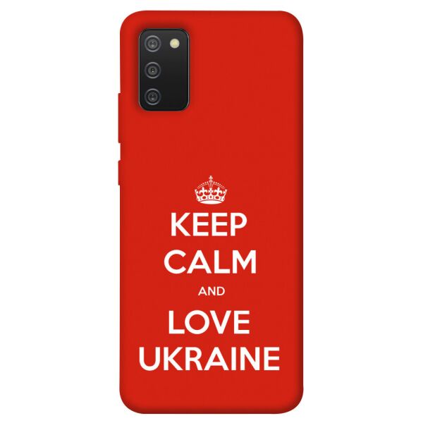 

Чехол itsPrint Keep calm and love Ukraine для Samsung Galaxy A02s