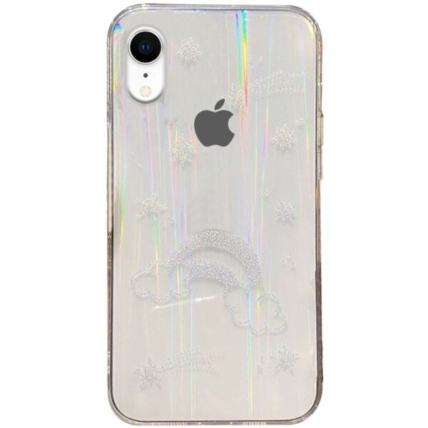 

TPU+Glass чехол Aurora Space для Apple iPhone XR (6.1") Радуга