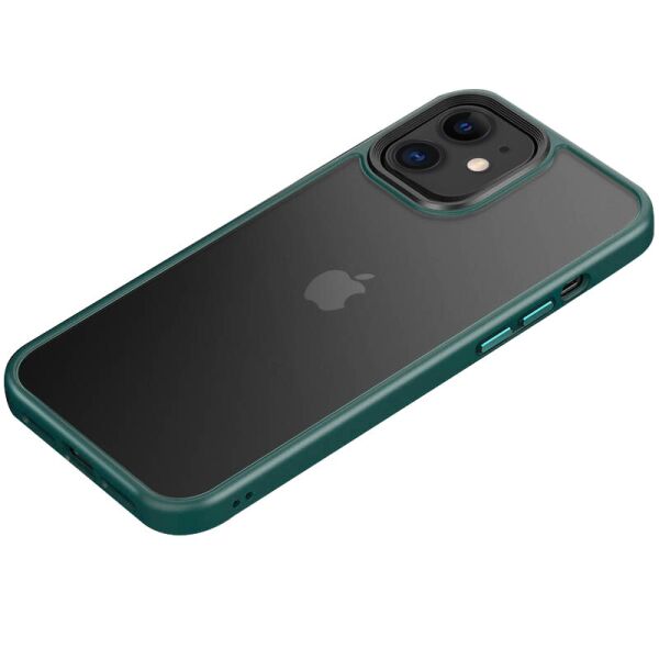 

TPU+PC чехол Metal Buttons для Apple iPhone 11 (6.1") Зеленый