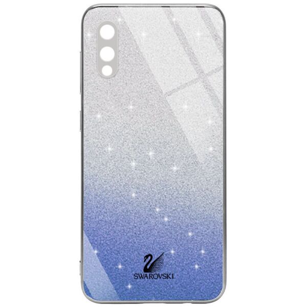 

TPU+Glass чехол Swarovski Full Camera для Samsung Galaxy A02 Синий