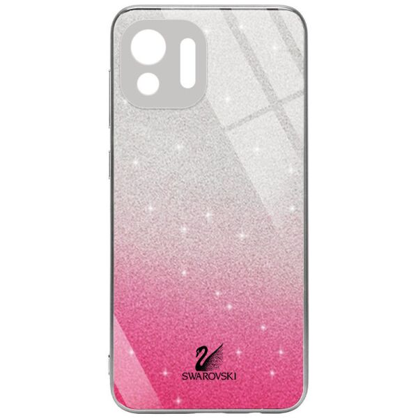 

TPU+Glass чехол Swarovski Full Camera для Xiaomi Mi 11 Малиновый