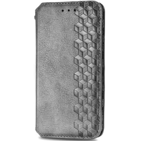 

Кожаный чехол книжка GETMAN Cubic (PU) для Xiaomi Redmi 9 Серый