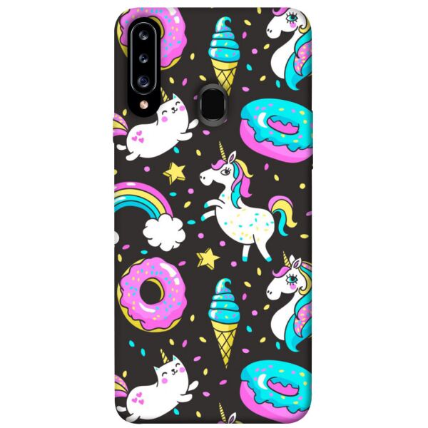 

Чехол itsPrint Паттерн единороги для Samsung Galaxy A20s