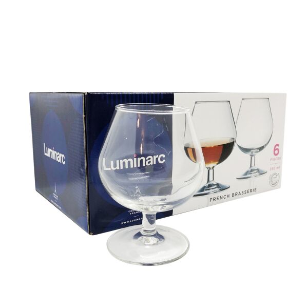 

Набор бокалов Luminarc French Brasserie для коньяка 250 мл 6 шт (J0010)