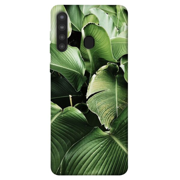 

Чехол itsPrint Тропическая листва для Samsung Galaxy A21