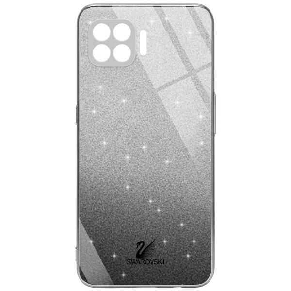 

TPU+Glass чехол Swarovski Full Camera для Oppo A73 Черный