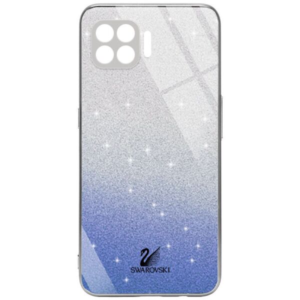 

TPU+Glass чехол Swarovski Full Camera для Oppo A73 Синий