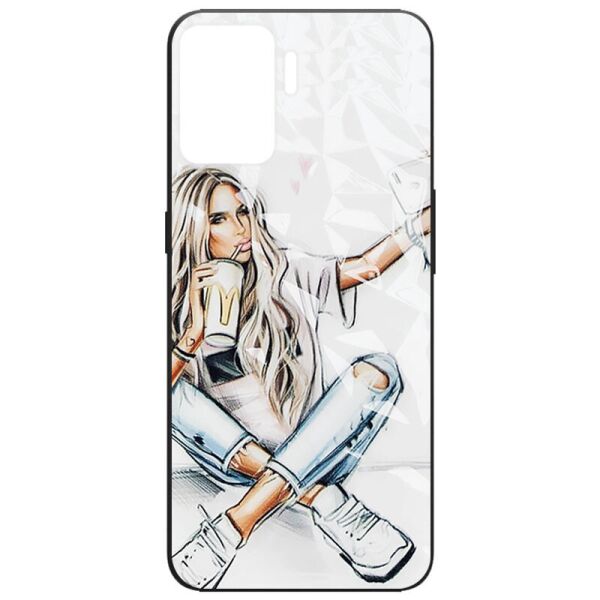 

TPU+PC чехол Prisma Ladies для Oppo Reno 5 Lite Selfie