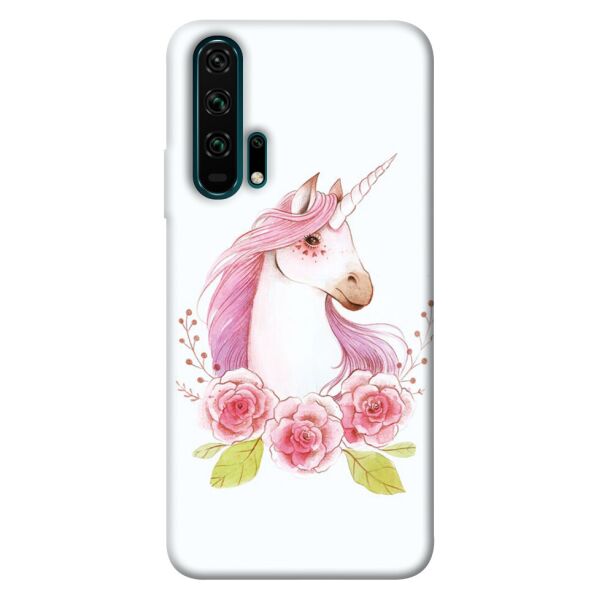 

Чехол itsPrint Единорог с цветами для Huawei Honor 20 Pro