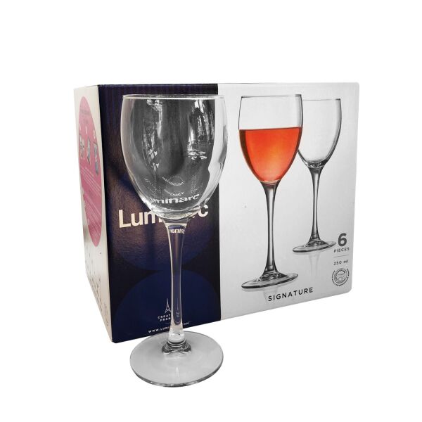 

Набор бокалов Luminarc Signature для вина 250 мл 6 шт (H8168)