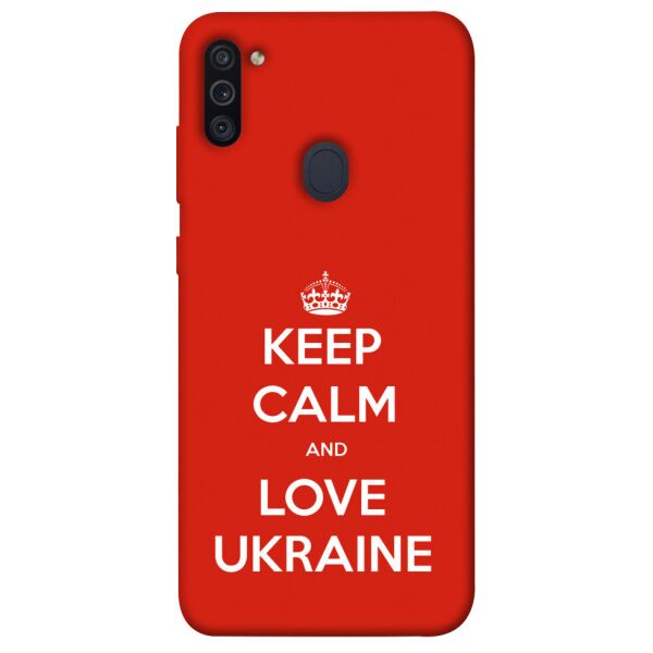 

Чехол itsPrint Keep calm and love Ukraine для Samsung Galaxy M11