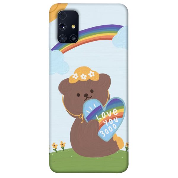 

Чехол itsPrint Мишка с сердцем для Samsung Galaxy M31s
