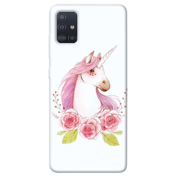 

Чехол itsPrint Единорог с цветами для Samsung Galaxy M51