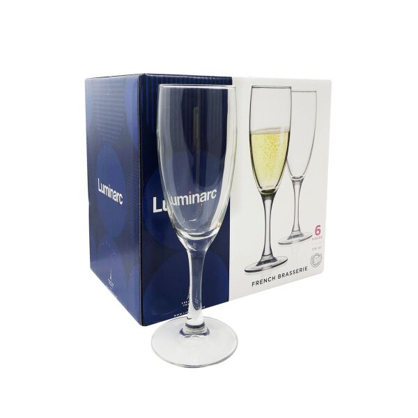 

Набор бокалов Luminarc French Brasserie для шампанского 170 мл 6 шт (H9452)