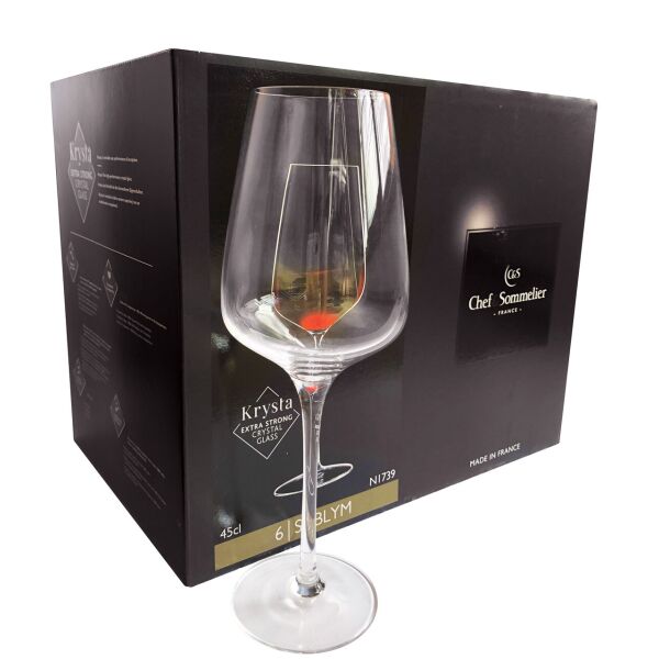 

Набор бокалов Chef&Sommelier Sublym для вина 450 мл 6 шт (N1739)
