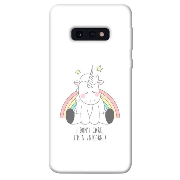

Чехол itsPrint I don't care для Samsung Galaxy S10e