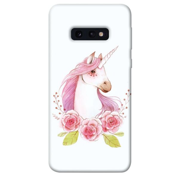 

Чехол itsPrint Единорог с цветами для Samsung Galaxy S10e