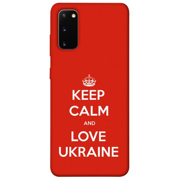 

Чехол itsPrint Keep calm and love Ukraine для Samsung Galaxy S20
