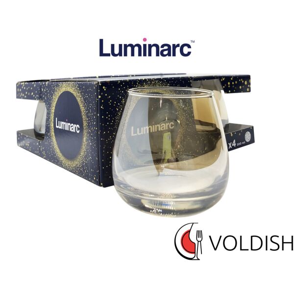 

Стаканы низкиев Luminarc Золотой мёд 300мл 4шт (P9309)