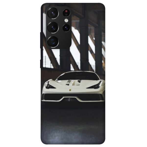 

Чехол itsPrint White sportcar для Samsung Galaxy S21 Ultra