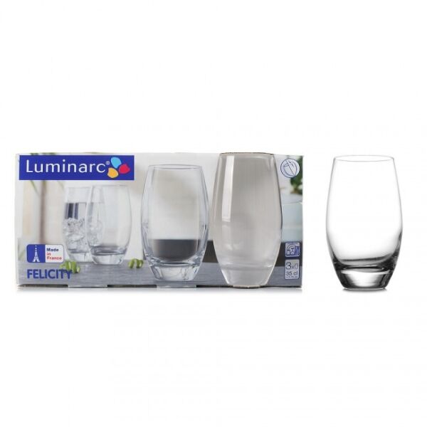 

Набор стаканов Luminarc Felicity 350 мл 3 шт (H5356)