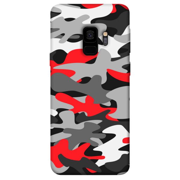 

Чехол itsPrint Красно-серый камуфляж для Samsung Galaxy S9