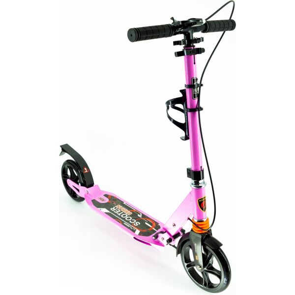 

Самокат Scooter с клипсой и подстаканником 116-C1 большие колеса Розовый