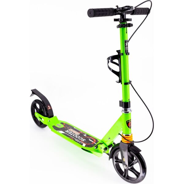 

Самокат Scooter с клипсой и подстаканником 116-C1 большие колеса Салатовый