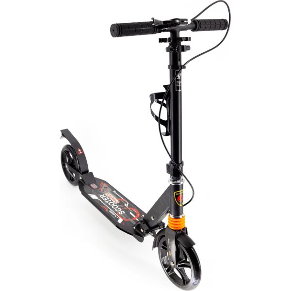 

Самокат Scooter с клипсой и подстаканником 116-C1 большие колеса Черный