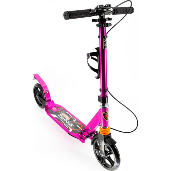 

Самокат Scooter с клипсой и подстаканником 116-D2 большие колеса Розовый