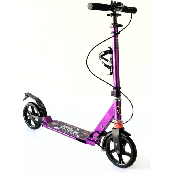 

Самокат Scooter с клипсой и подстаканником 116-D2 большие колеса Фиолетовый