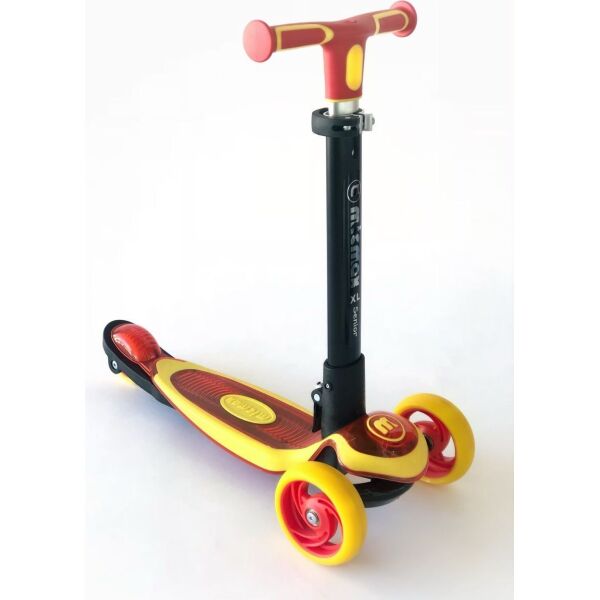 

Самокат детский Scooter NEW 2020 с подсветкой колес MG09D Красный с желтым