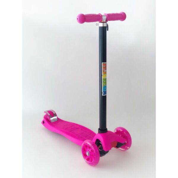 

Самокат детский Scooter Pro с подсветкой колес 036 Розовый с черным