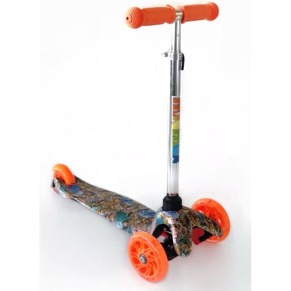 

Самокат детский Scooter с принтом New Колеса с подсветкой 038B Оранжевый