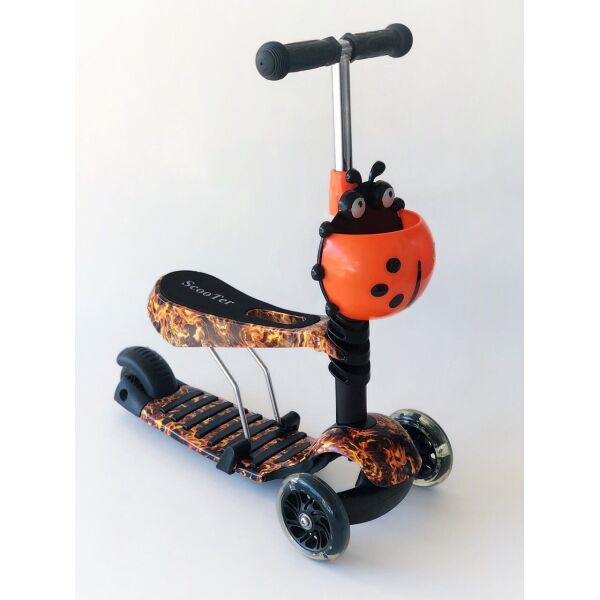 

Самокат-беговел 2 в 1 Scooter Pro PP3 Божья Коровка Оранжевый