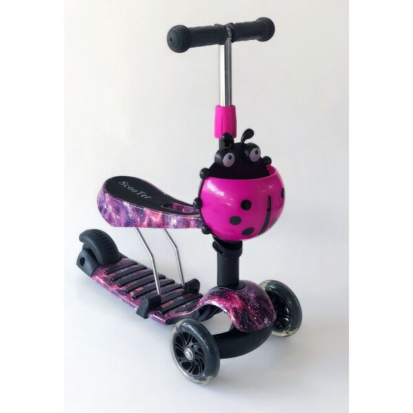 

Самокат-беговел 2 в 1 Scooter Pro PP3 Божья Коровка Фиолетовый
