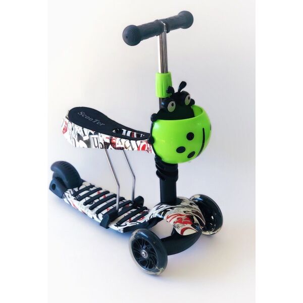 

Самокат-беговел 2 в 1 Scooter Pro PP3 Божья Коровка Черный