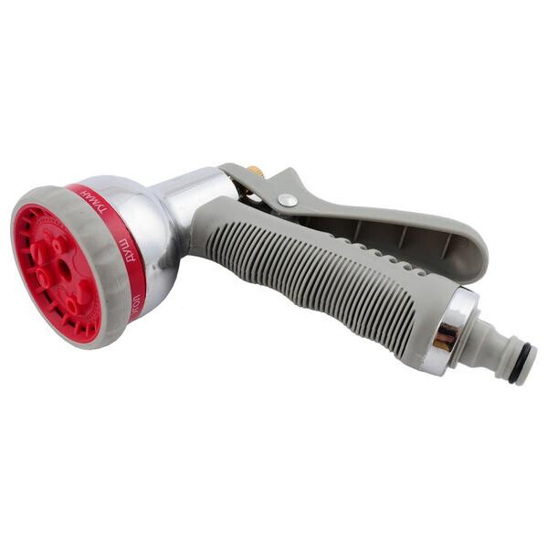 

Пистолет поливочный Intertool - 8 функций ХРОМ(GE-0004)