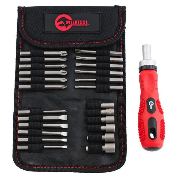 

Отвертка Intertool - реверсивная 26 ед., Pro(VT-1026)