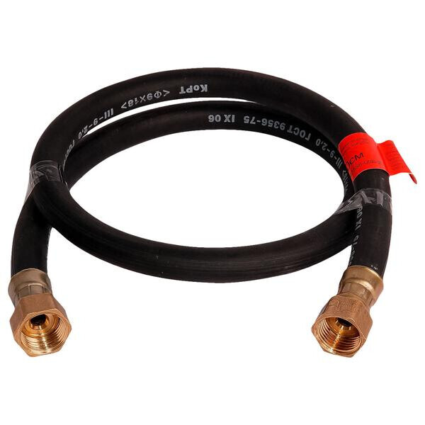 

Шланг газовый Никифоров - 2000 мм x 1/2В/В ПВХ черный (мет)(041909)