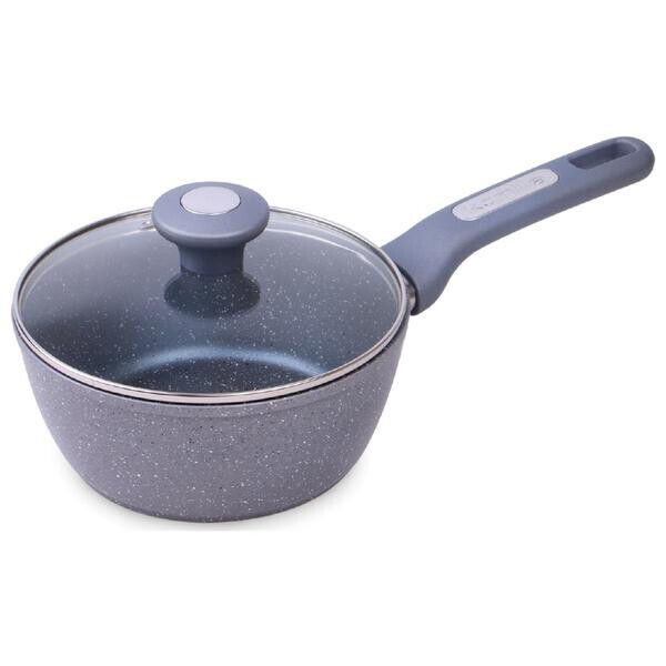 

Ковш антипригарный Kamille - 180 мм x 1,8 л Granite с крышкой(4280GR)