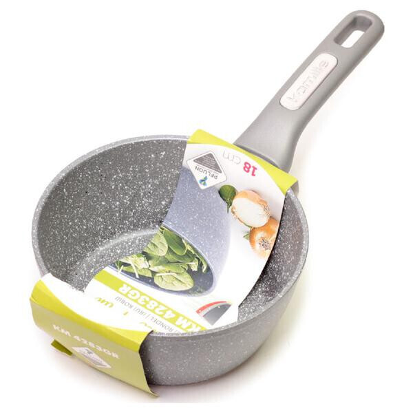

Ковш антипригарный Kamille - 180 мм x 1,8 л Grey Marble(4283GR)