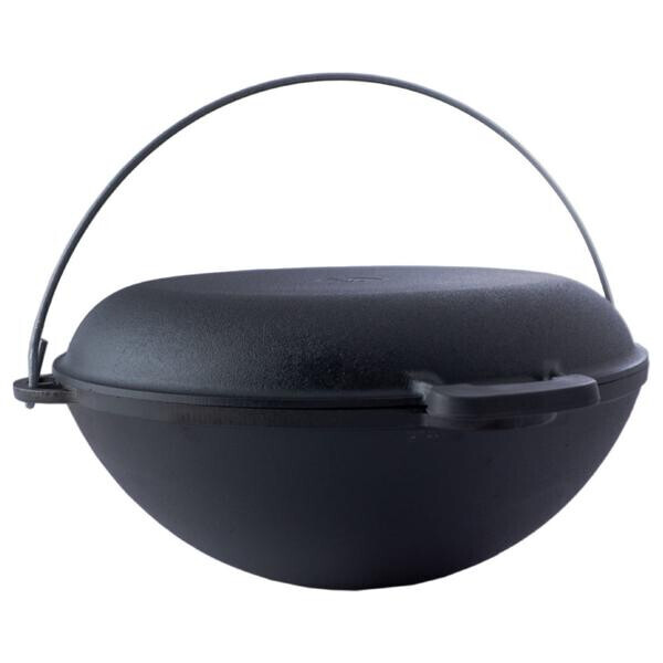 

Казан чугунный Biol - 400 мм x 12 л татарский с крышкой-сковородкой(0912K)