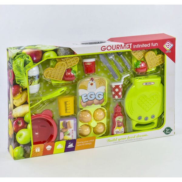 

Вафельница BQ 804 A с продуктами, свет, звук